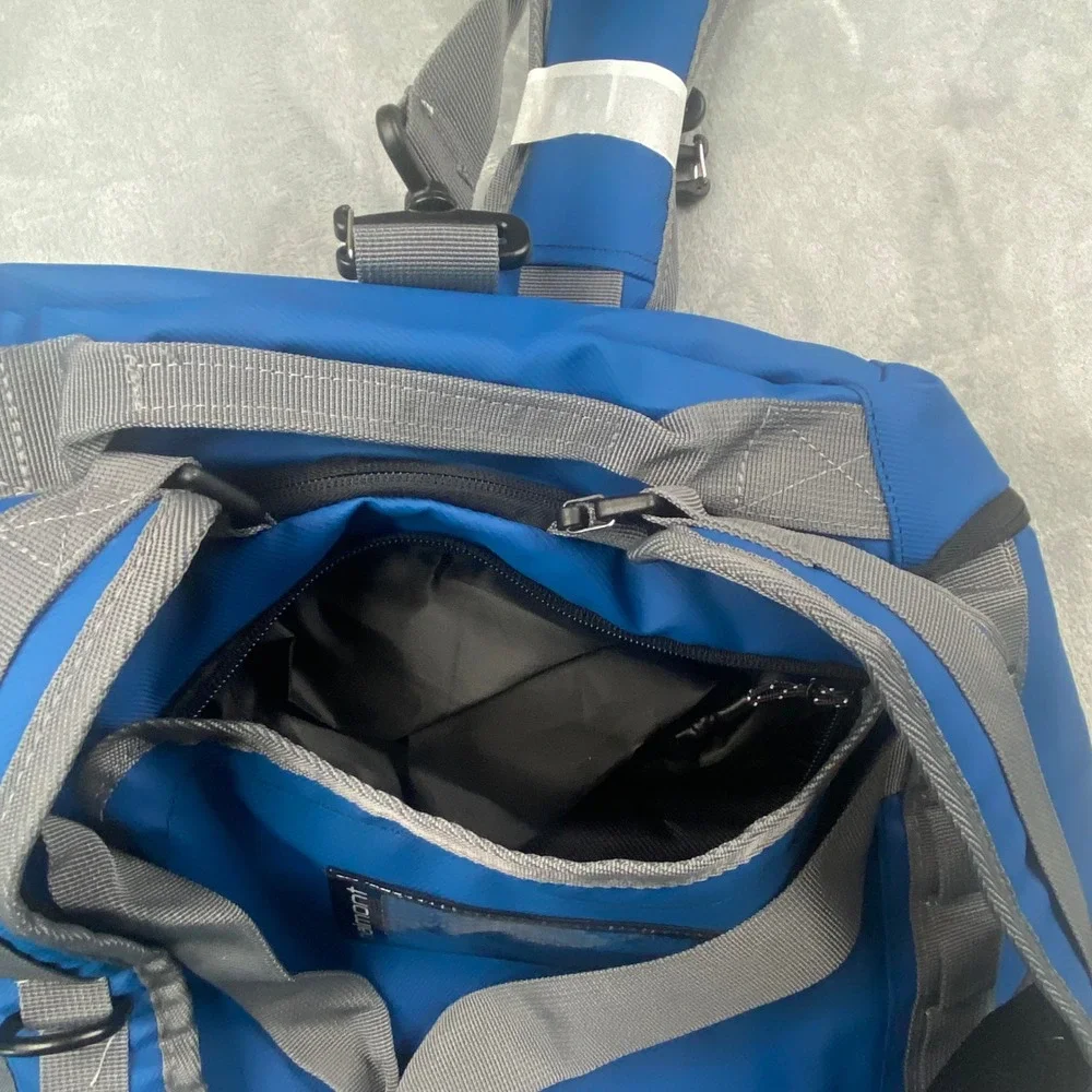 Haimont Blue Convertible Travel Duffel Backpack Water Resistant 40L Gym Bag NWT